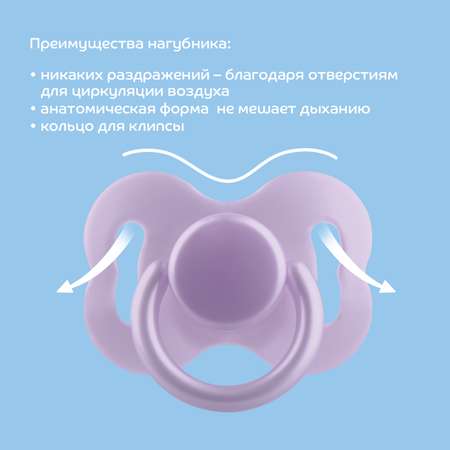Пустышка Lubby латекс от 6 мес.