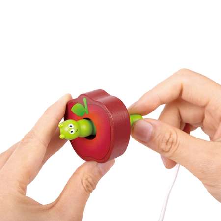 Игрушка Hape шнуровка Шнуровка Веселые гусеницы