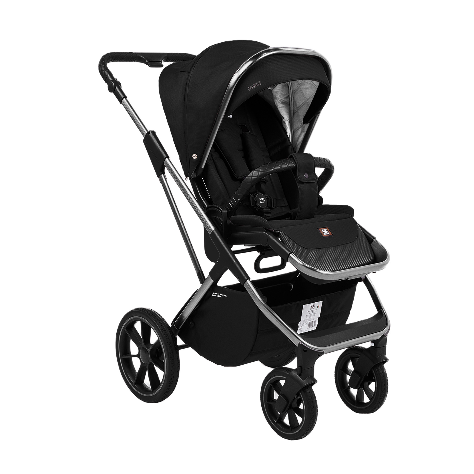 Коляска 2в1 Sweet Baby Rocco Black черный - фото 26