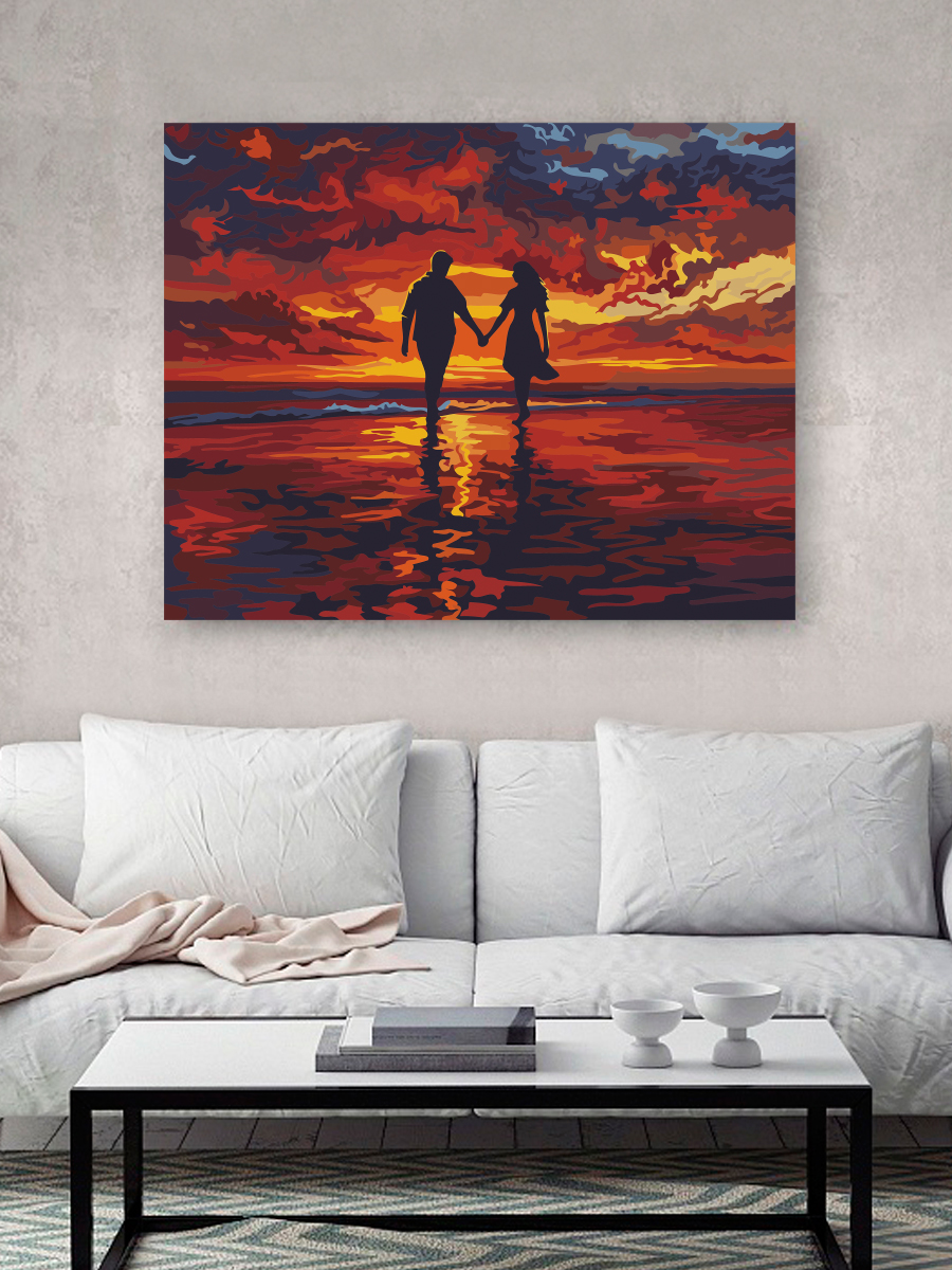 Картина по номерам Hobby Paint Закат на двоих в ассортименте - фото 3