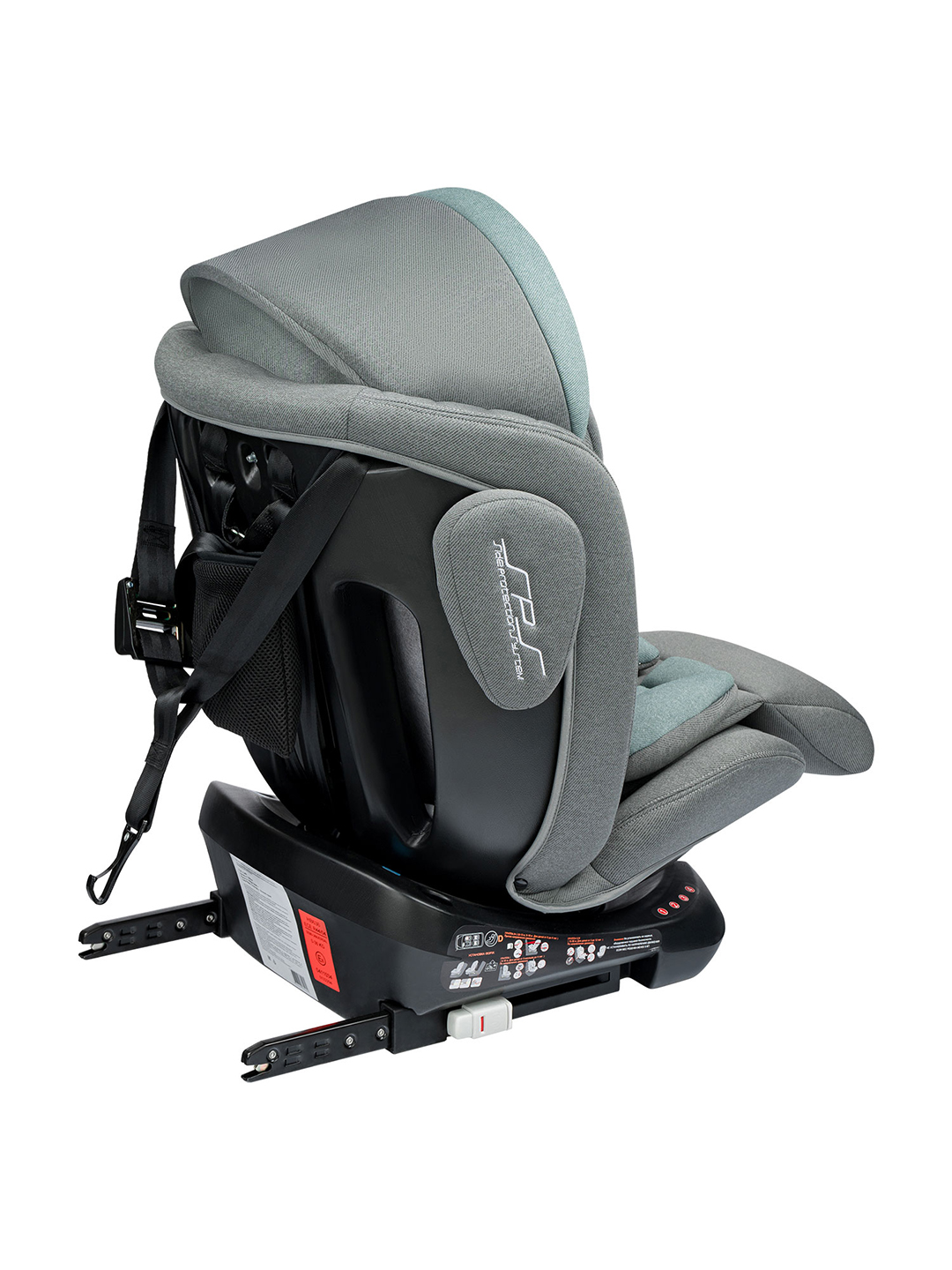 Автокресло Indigo SMART+ серый-зеленый Isofix 0+/1/2/3 (0-36 кг) - фото 4