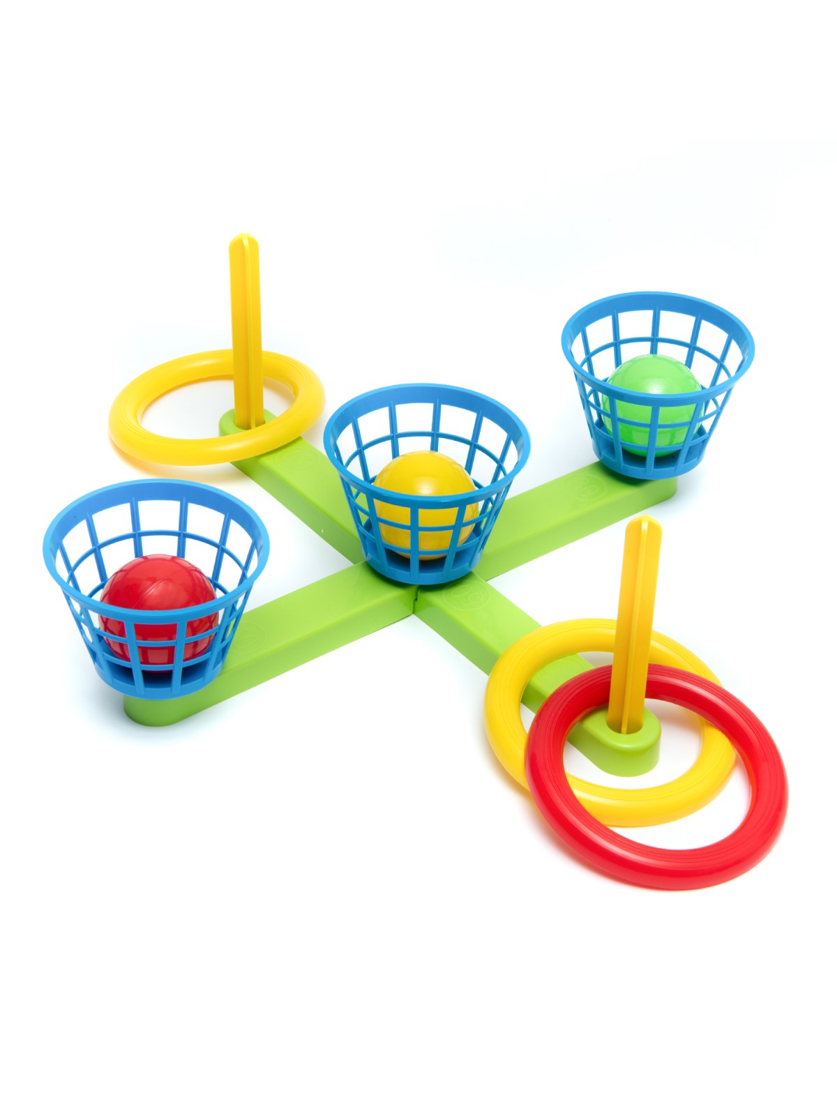 Игровой набор ТЕБЕ ИГРУШКА городки+скакалка+ ракетки+фрисби+ кегли - фото 4