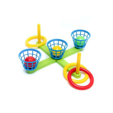 Игровой набор ТЕБЕ ИГРУШКА городки+скакалка+ ракетки+фрисби+ кегли