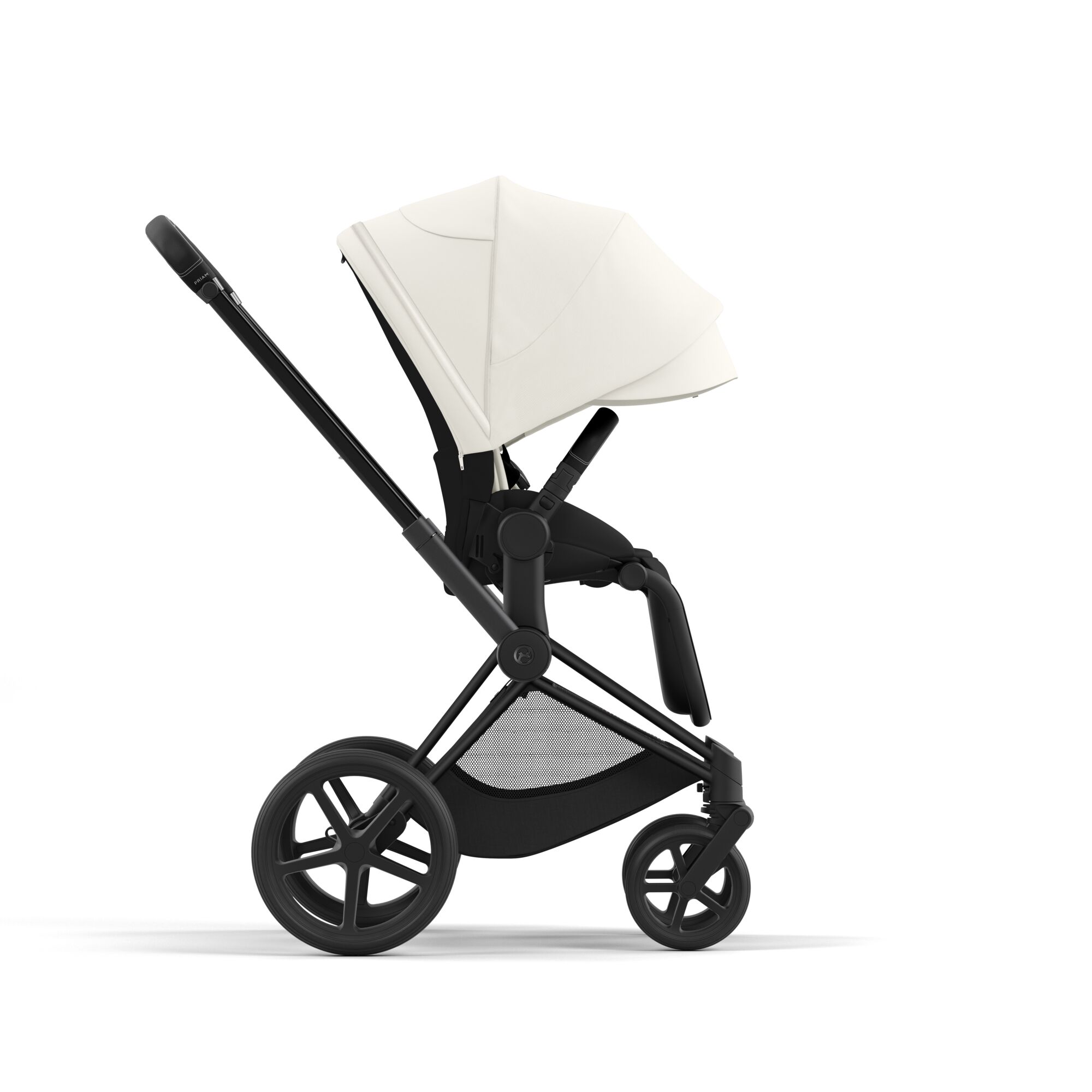 Коляска 2в1 Cybex Priam IV Matt Black белый - фото 9