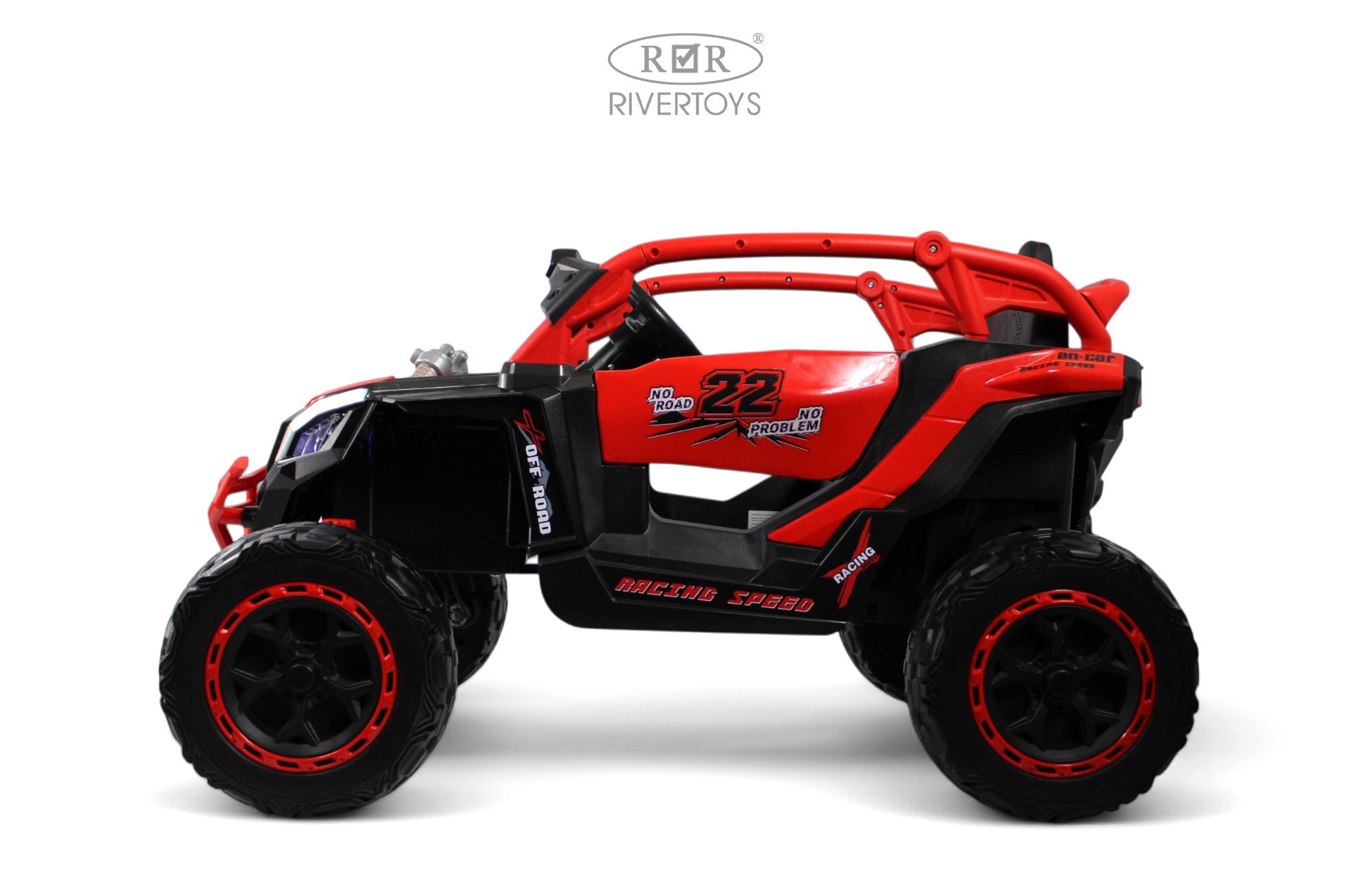 Электромобиль RIVERTOYS K707AM-A-RED С пультом ДУ - фото 3