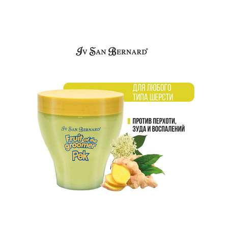 Маска для кошек и собак Iv San Bernard Fruit of the Groomer Ginger and Elderbery восстанавливающая с противовоспалительным эффектом 250мл