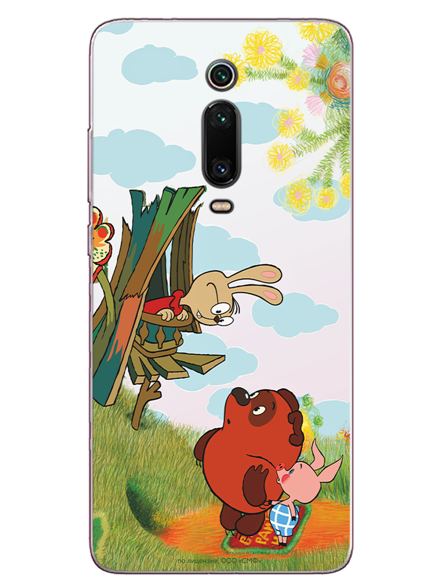Силиконовый чехол Mcover для смартфона Xiaomi Redmi K20 Mi 9T Союзмультфильм В гостях у Кролика - фото 1
