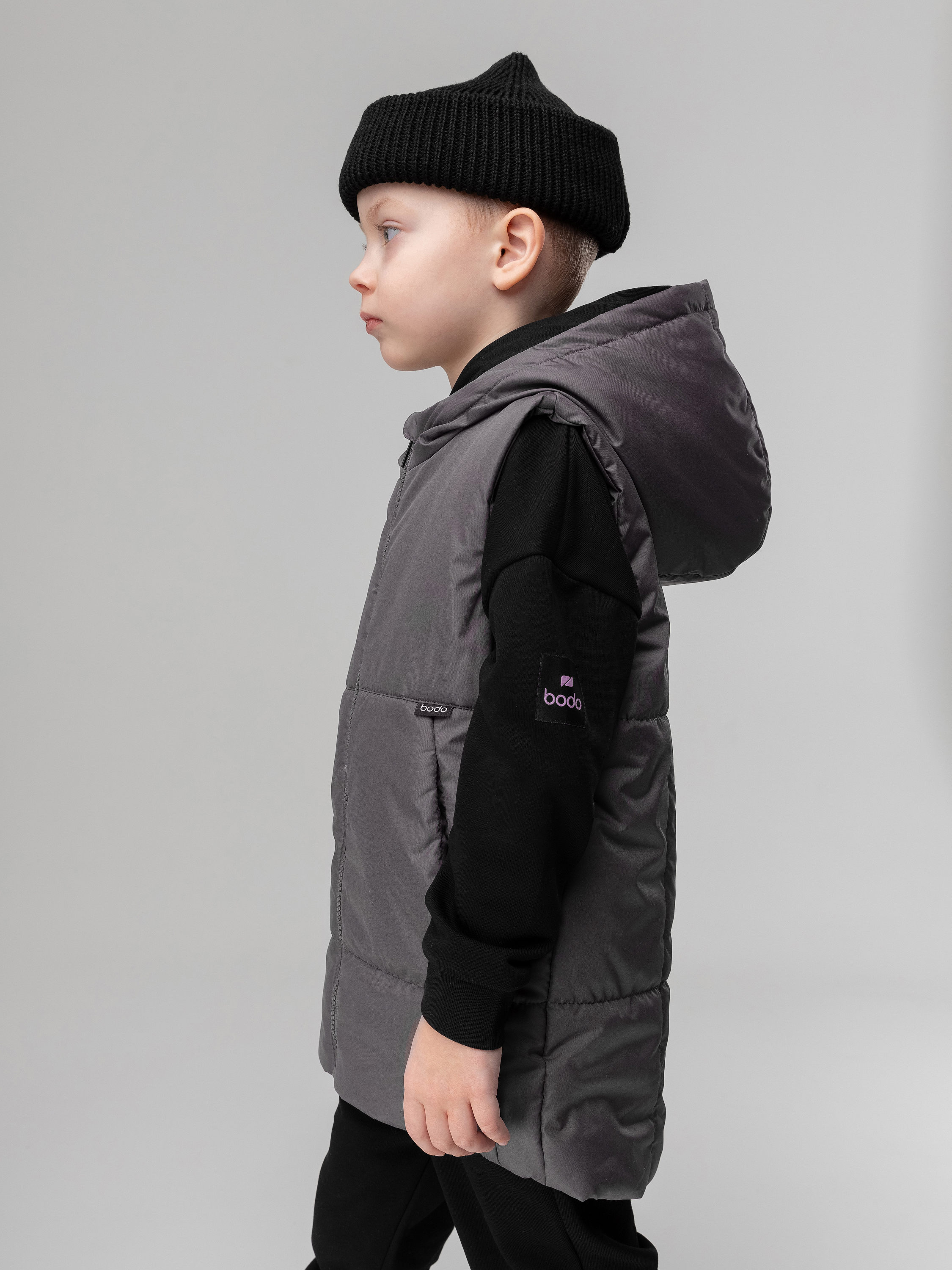 Жилет Bodo 14-68МU_темно-серый - фото 4