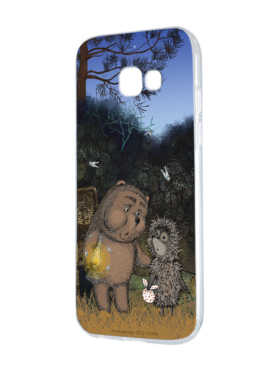 Силиконовый чехол Mcover для смартфона Samsung A5 (2017) Союзмультфильм Ежик в тумане и медвежонок - фото 1