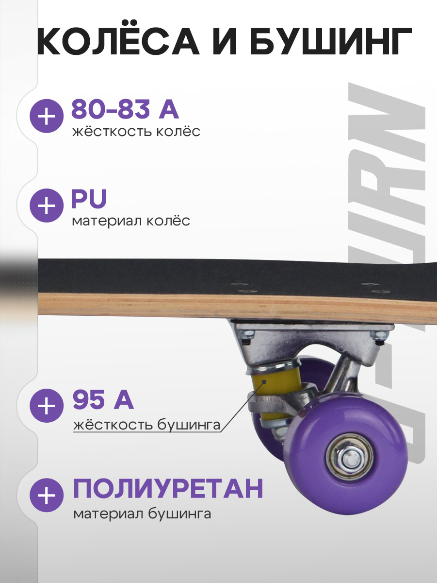 Скейтборд U-TURN 79 см - фото 4