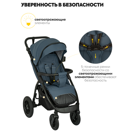 Коляска прогулочная JOVOLA SELENA Air 2025 с сумкой синий