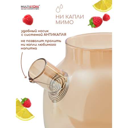Чайник заварочный стеклянный Multistore 900 мл
