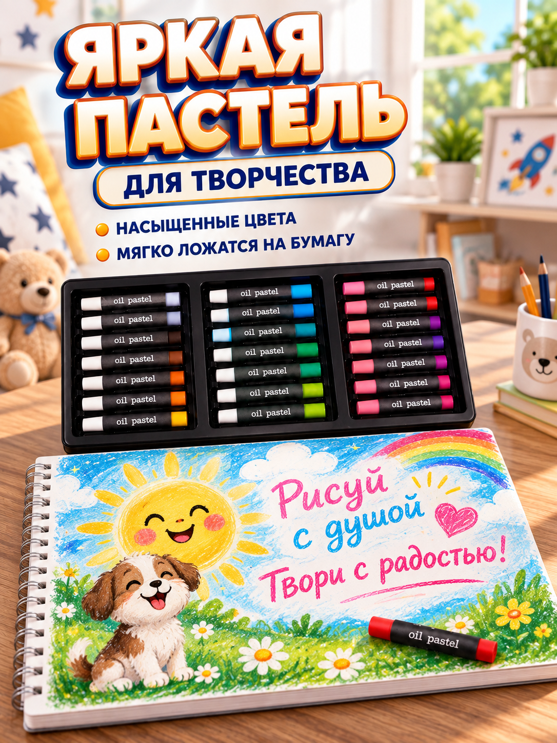 Набор для рисования LABI Солнышко 147 шт. - фото 3