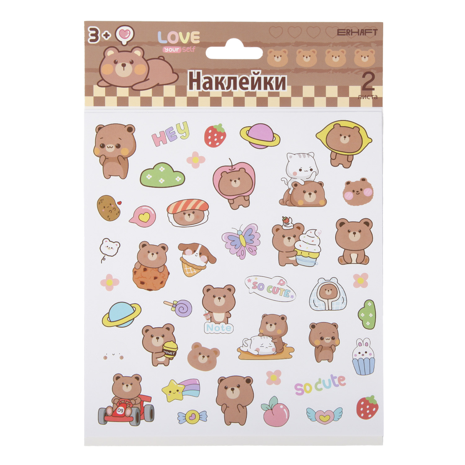Наклейки Erhaft Мишка 79 шт. - фото 1