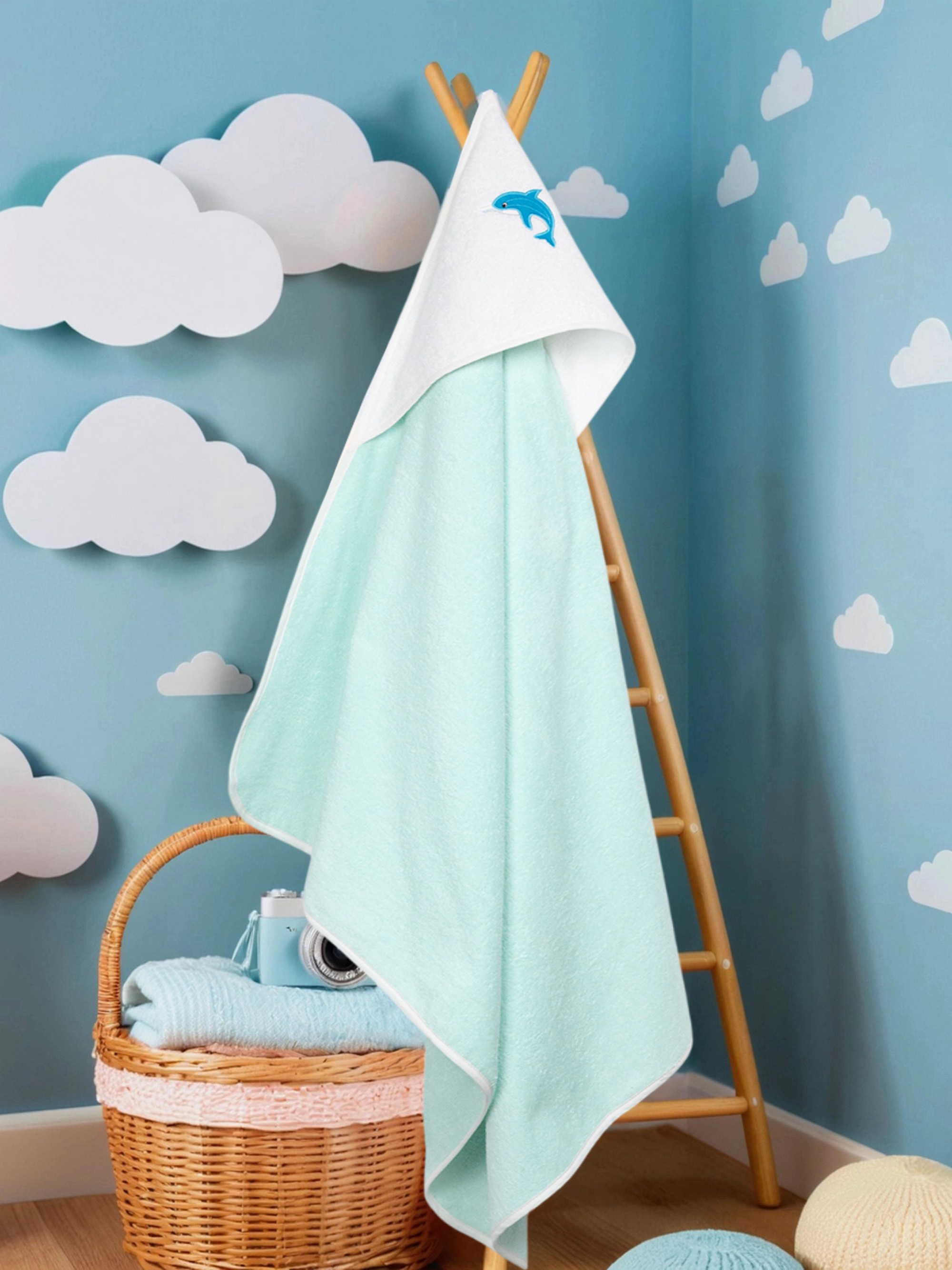 Полотенце уголок Wellness Малыш-53/00_Д 80 x 100 см 1 шт. - фото 1