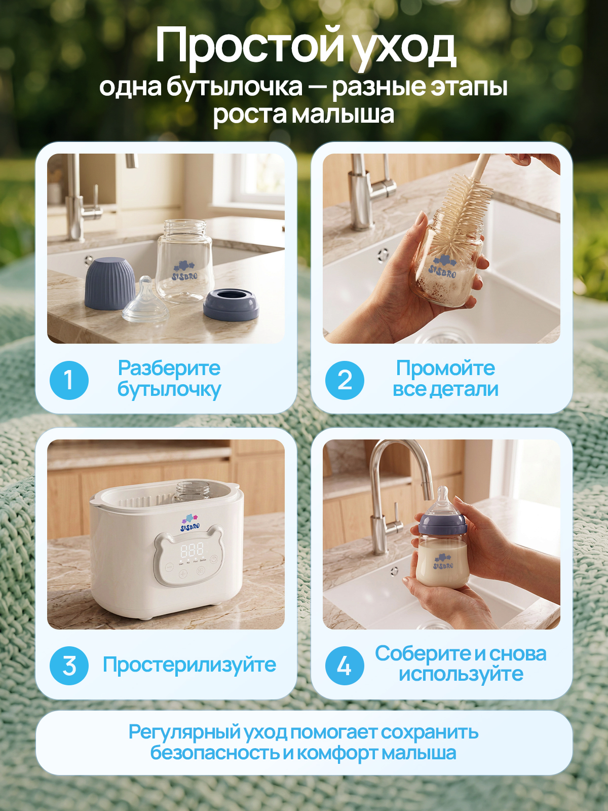 Бутылочка SISBRO 240 мл - фото 6