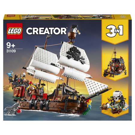 Конструктор LEGO Creator Пиратский корабль блочный