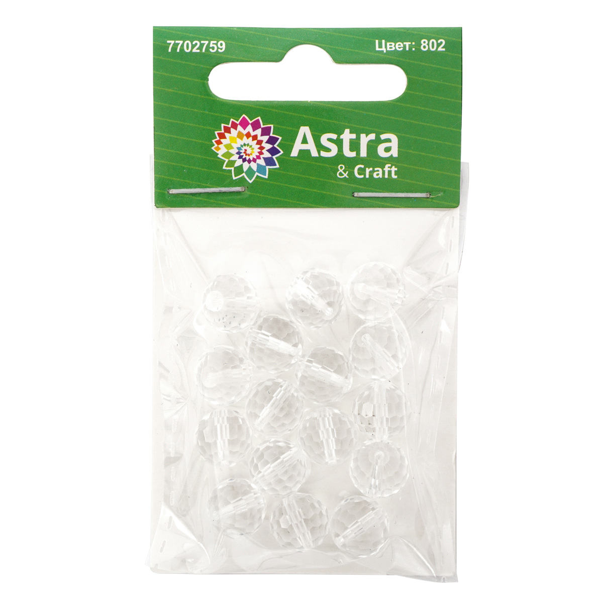 Набор для творчества Astra Craft бусины 10 мм 16 шт граненые - фото 4
