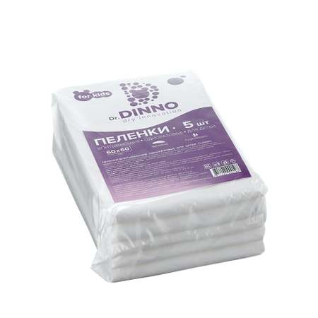 Пелёнки одноразовые Dr. Dinno 60х90 см 5 шт.