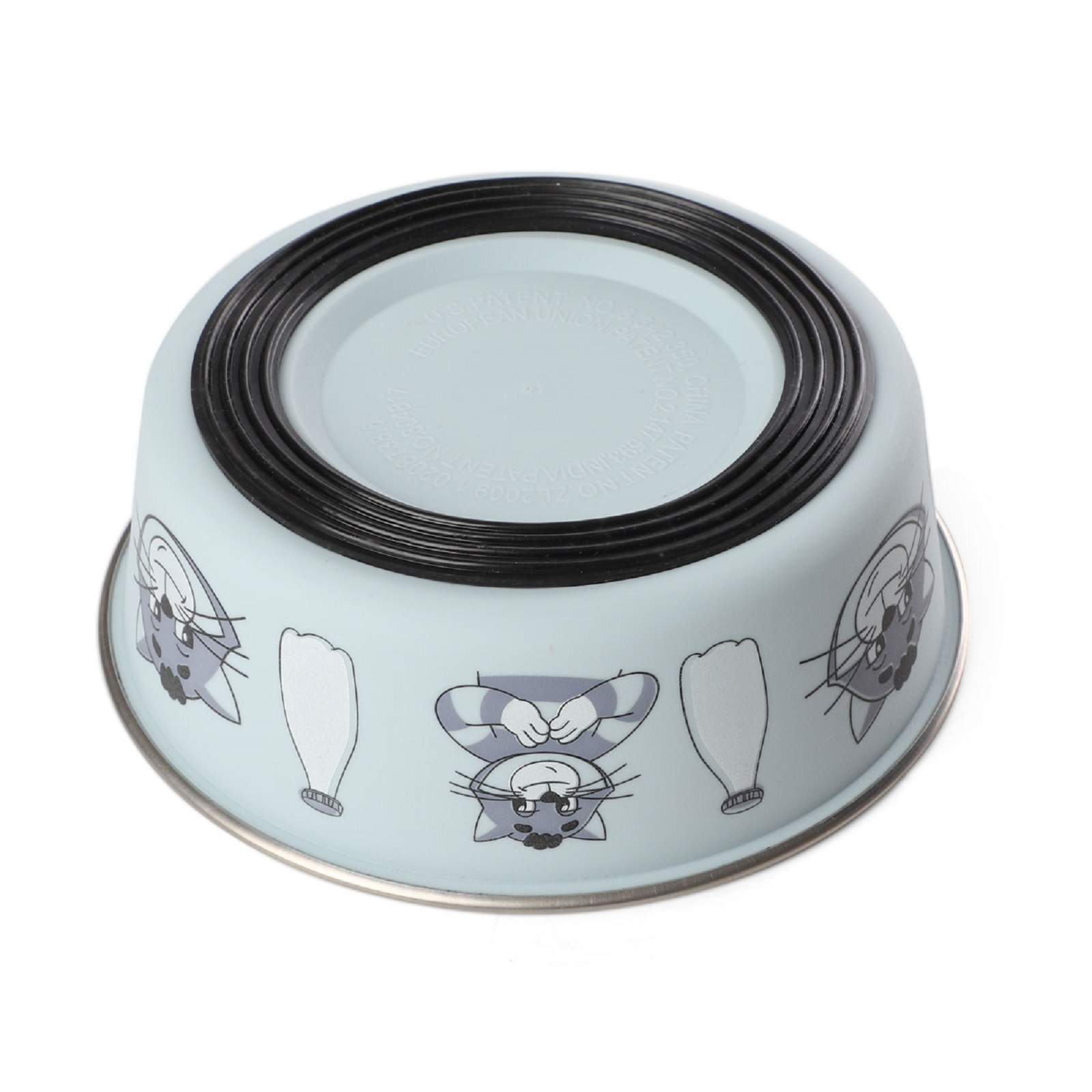 Миска для животных Triol Матроскин металлическая на резинке 0.25л - фото 3