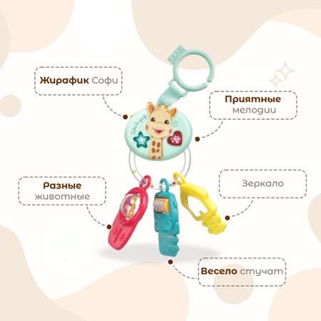 Игрушка Sophie la girafe погремушка Брелок