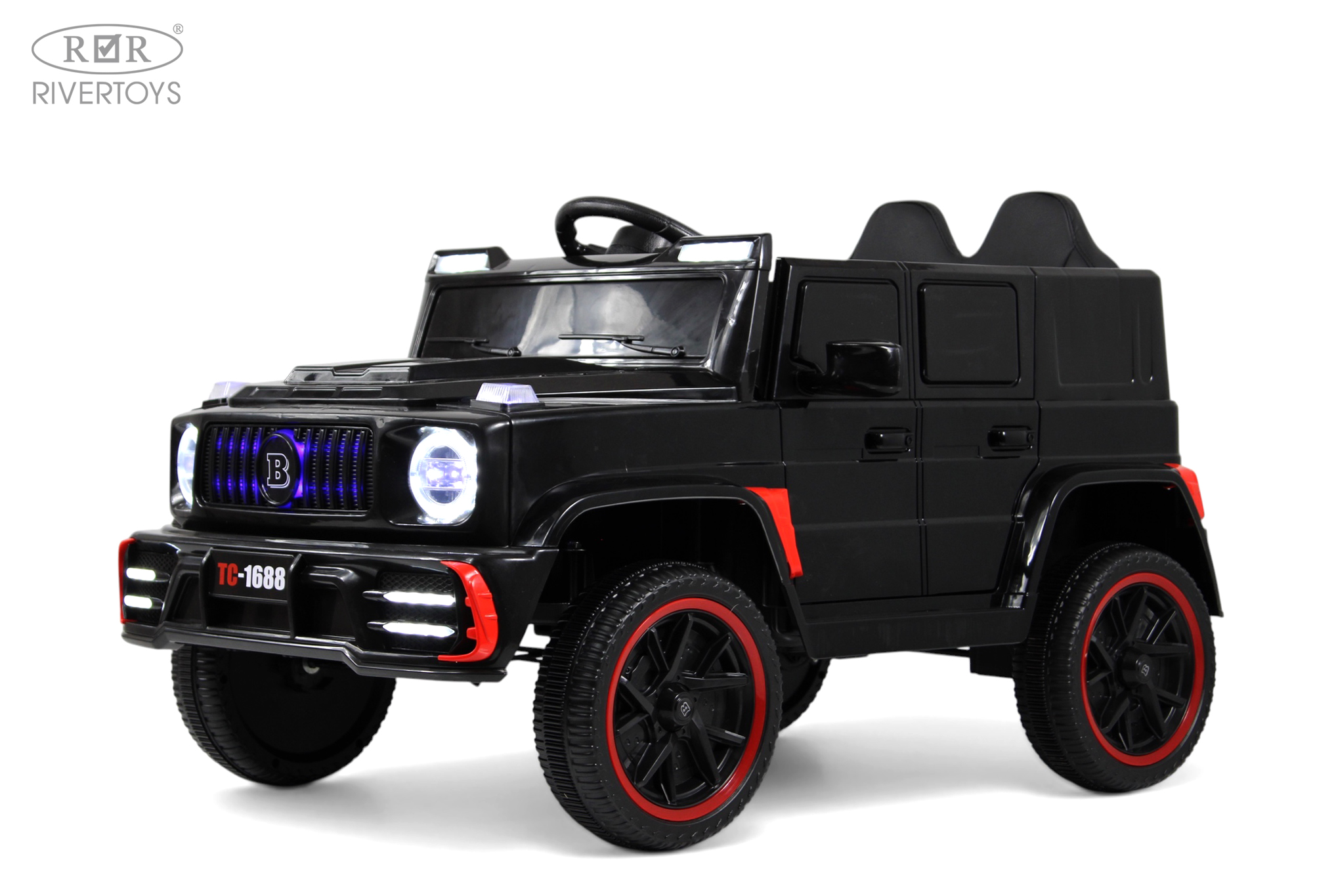 Электромобиль RIVERTOYS Mercedes Z111VO-BLACK С пультом ДУ - фото 1