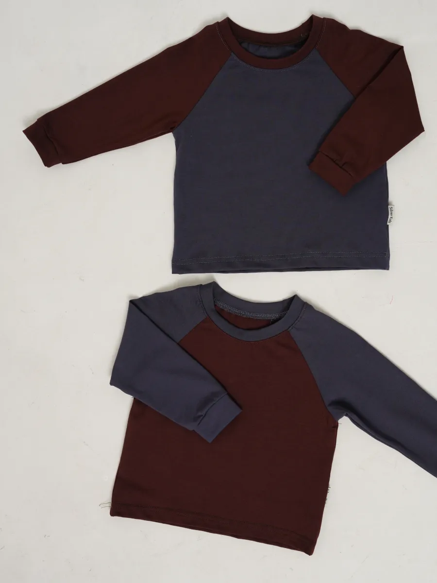 Лонгслив 2 шт Супер Пупс лонг/2шт/рукав/графит - фото 1