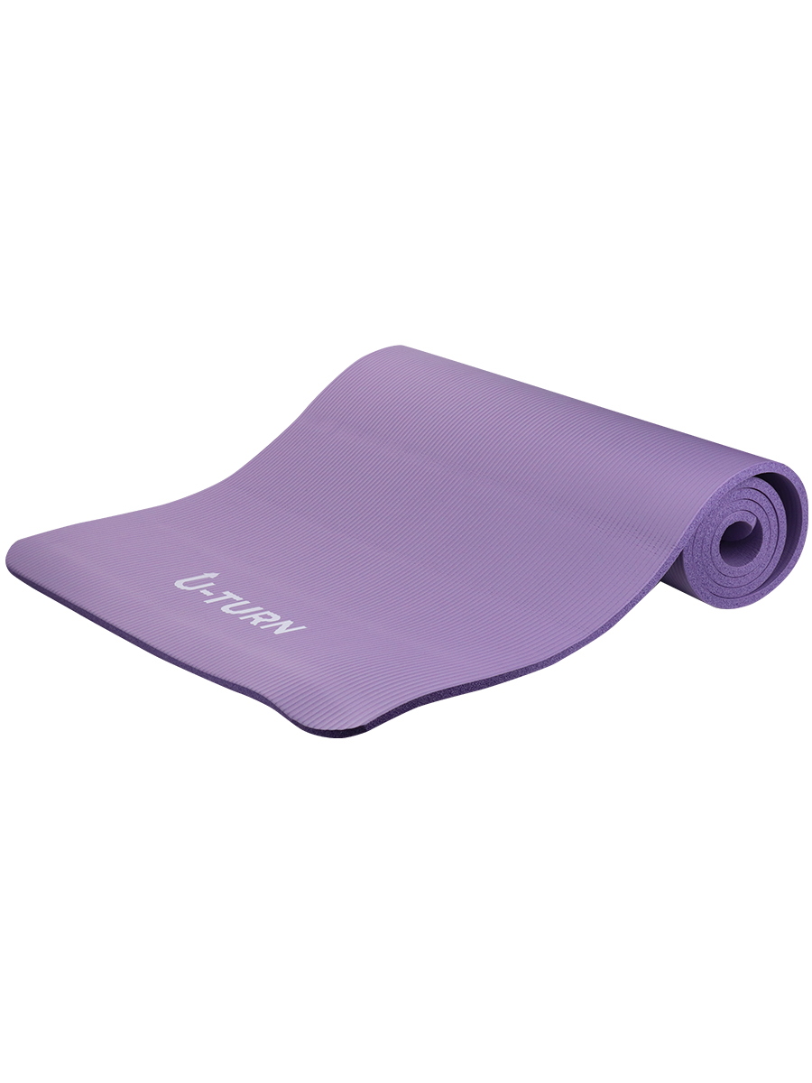 Коврик спортивный U-TURN для фитнеса и йоги фиолетовый - фото 6