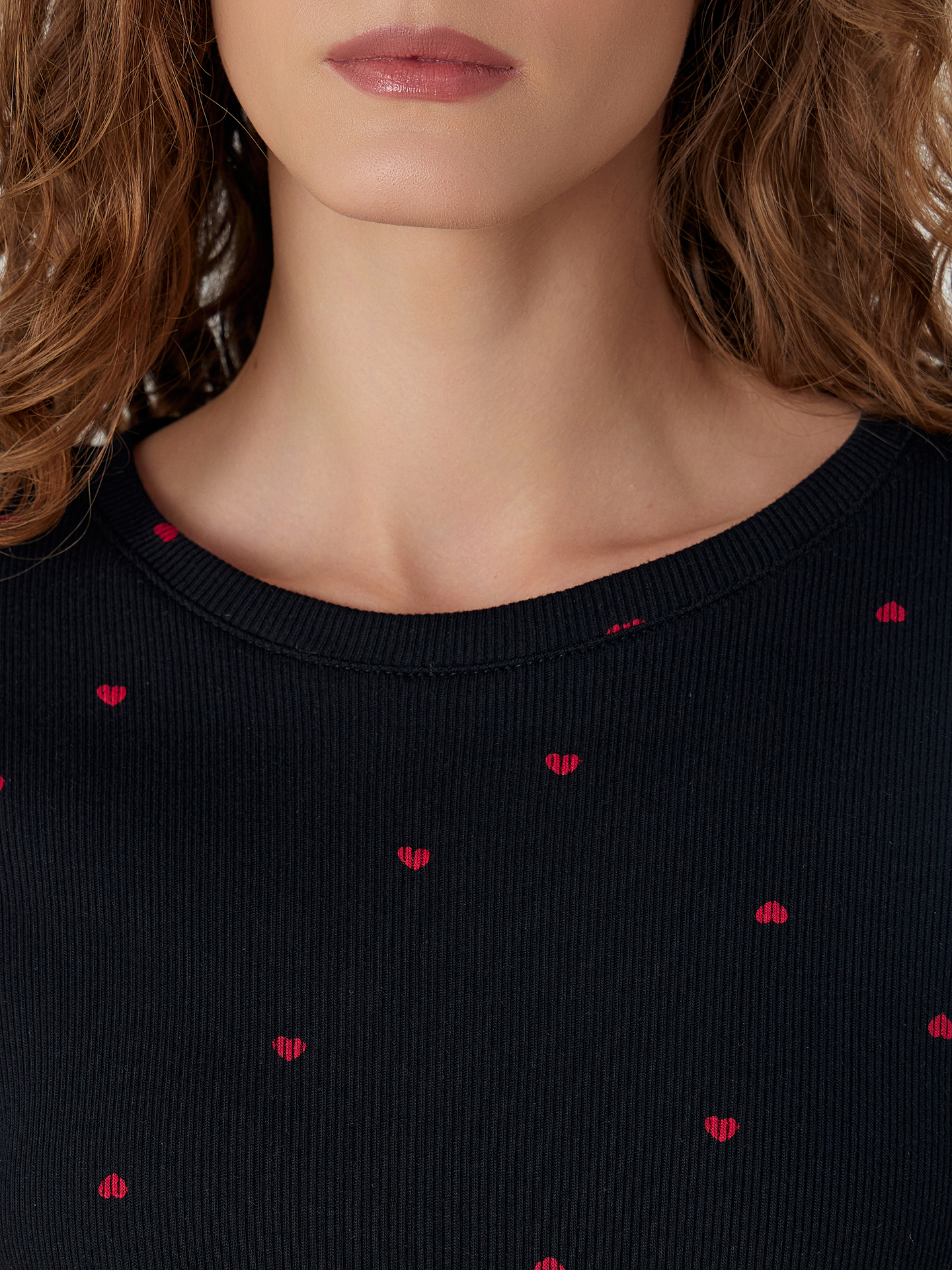 Сорочка ночная Mark Formelle (Марк Формэль) 572405/сердечки на черном - фото 5