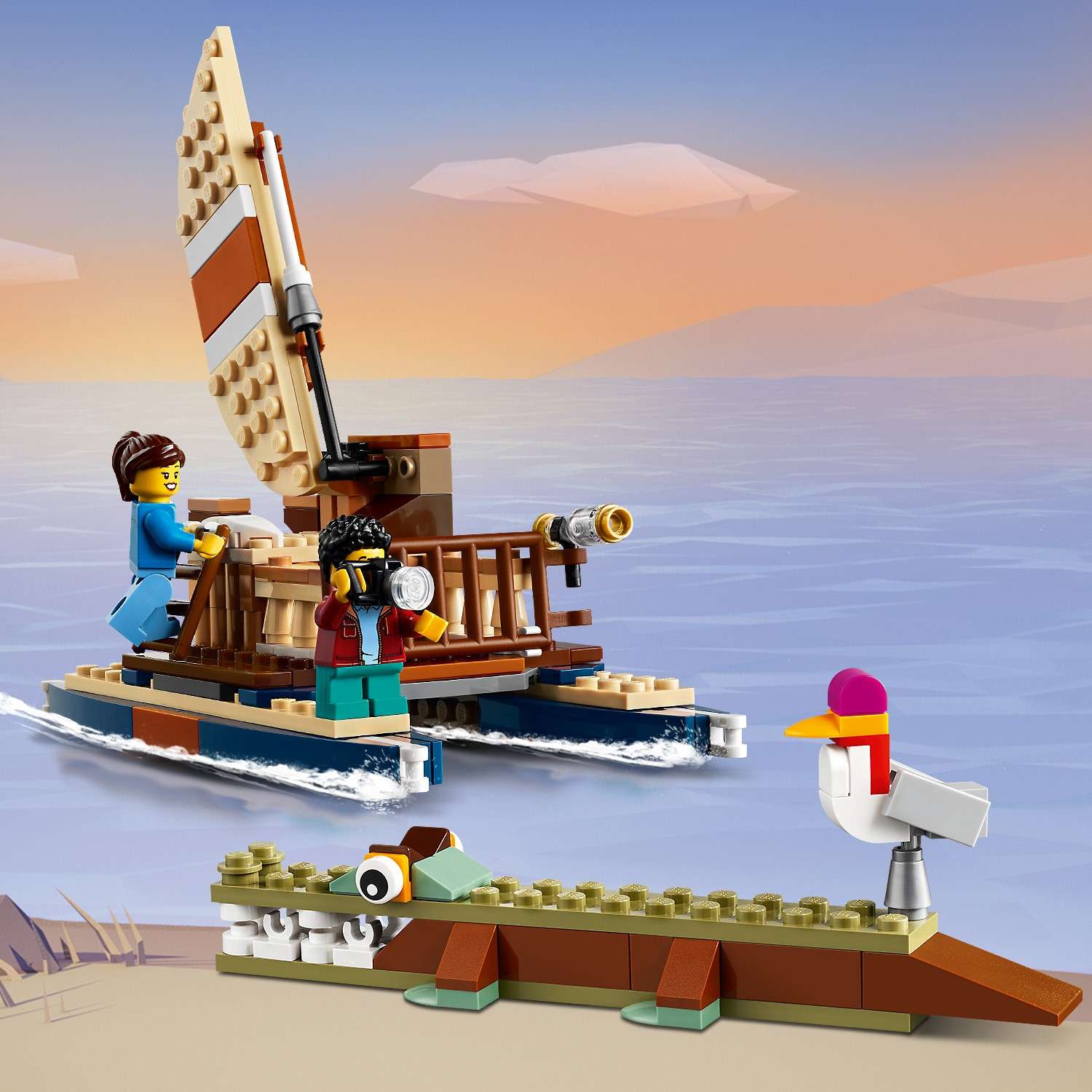 Конструктор LEGO Creator Домик на дереве для сафари блочный - фото 5
