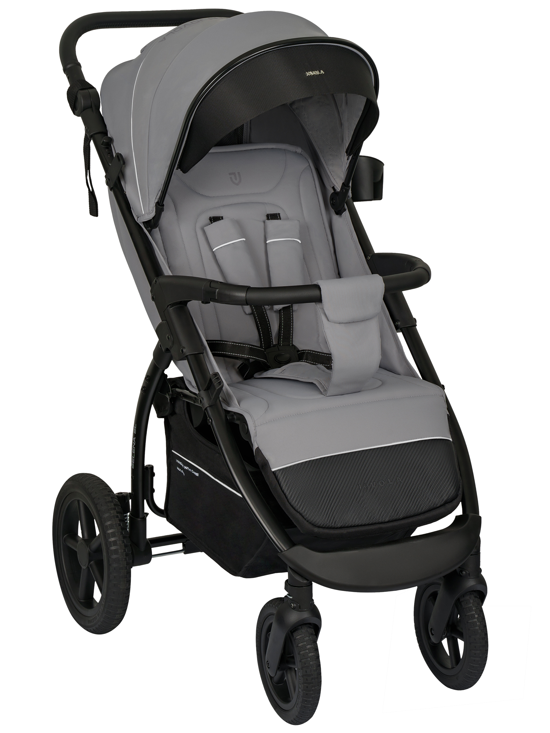 Коляска прогулочная JOVOLA Selena SL, всесезонная серый - фото 17