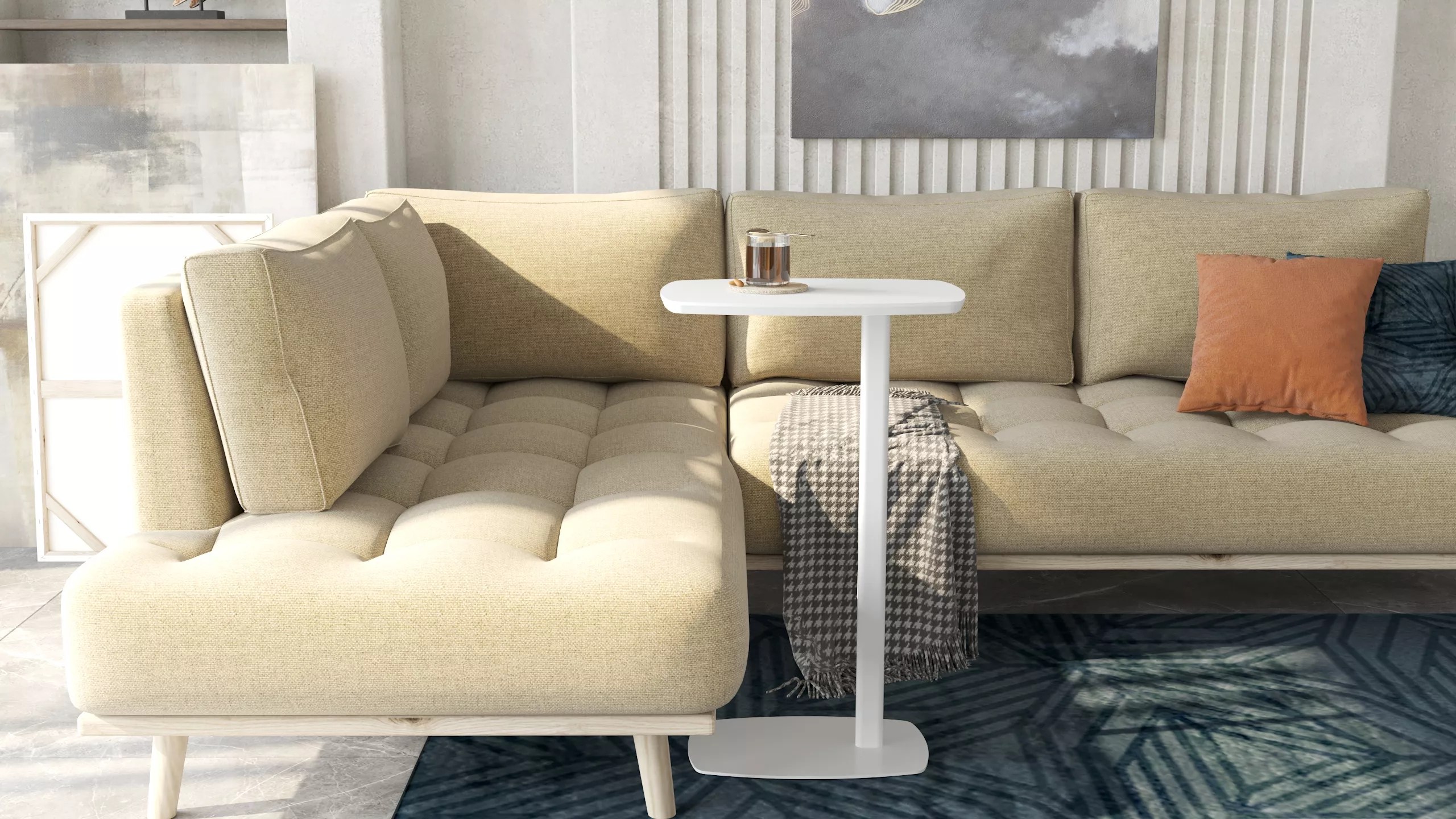 Стол придиванный КАЛИФОРНИЯ МЕБЕЛЬ Дей колор Белый - фото 3