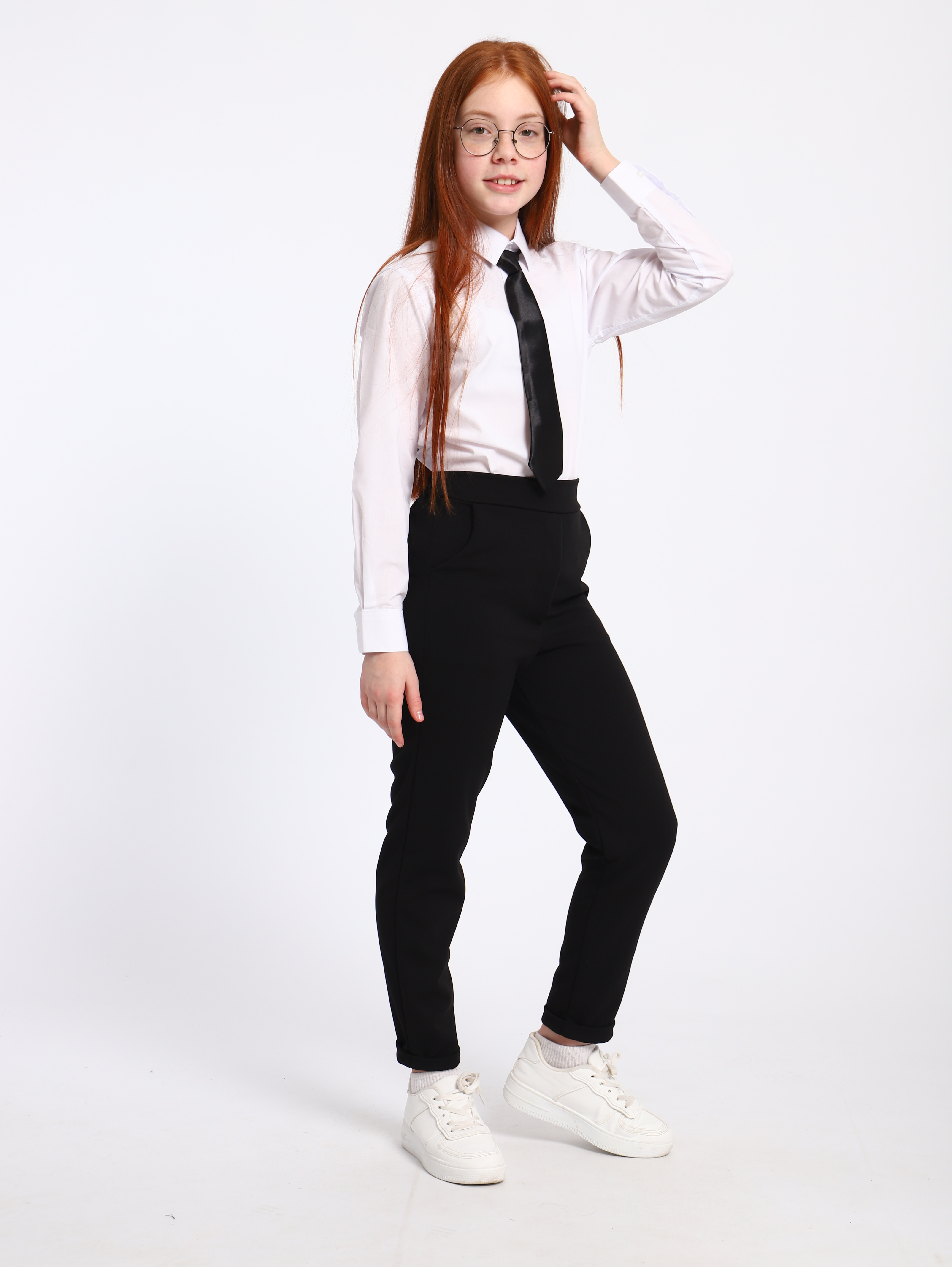 Брюки ЛАДОШКИ Брюки Мира черный - фото 7