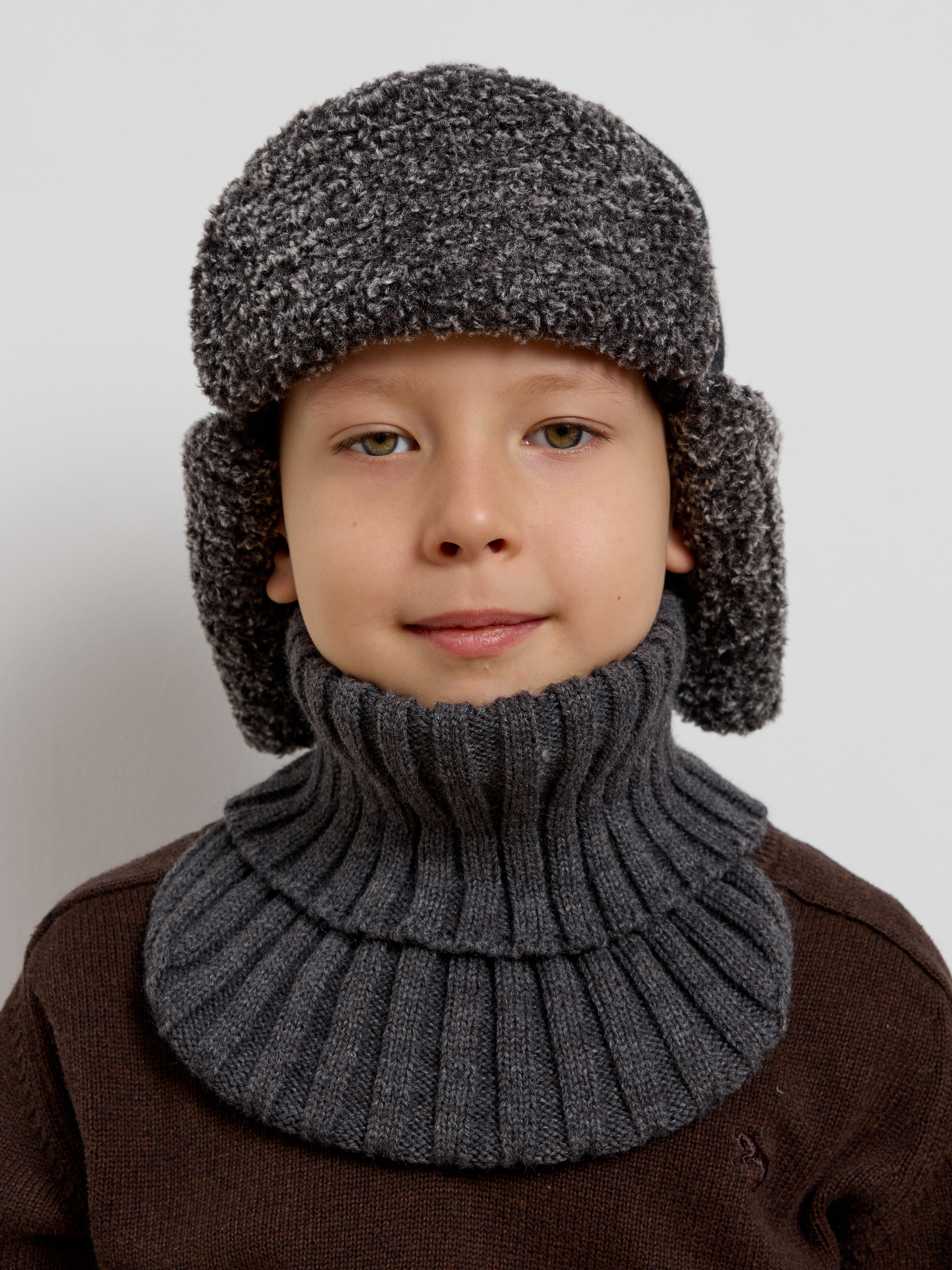 Шапка-ушанка Starkoff Kids Д500905 - фото 14