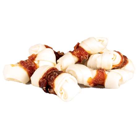 Лакомство для собак Wanpy Кости из сыромятной кожи с утиным мясом 100г