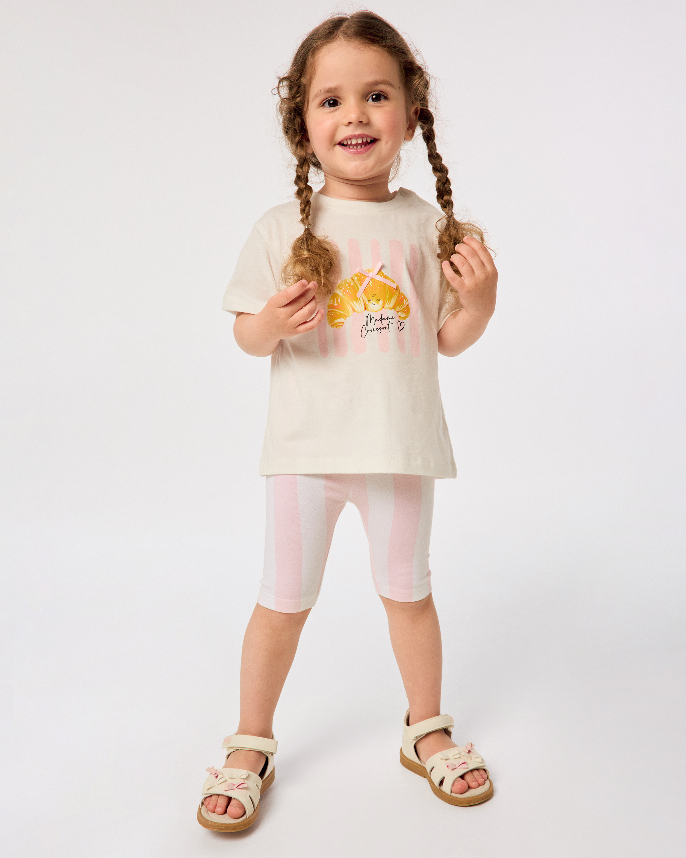 Изображение товара Велосипедки BabyGo Trend 80 для девочки с розовой полоской