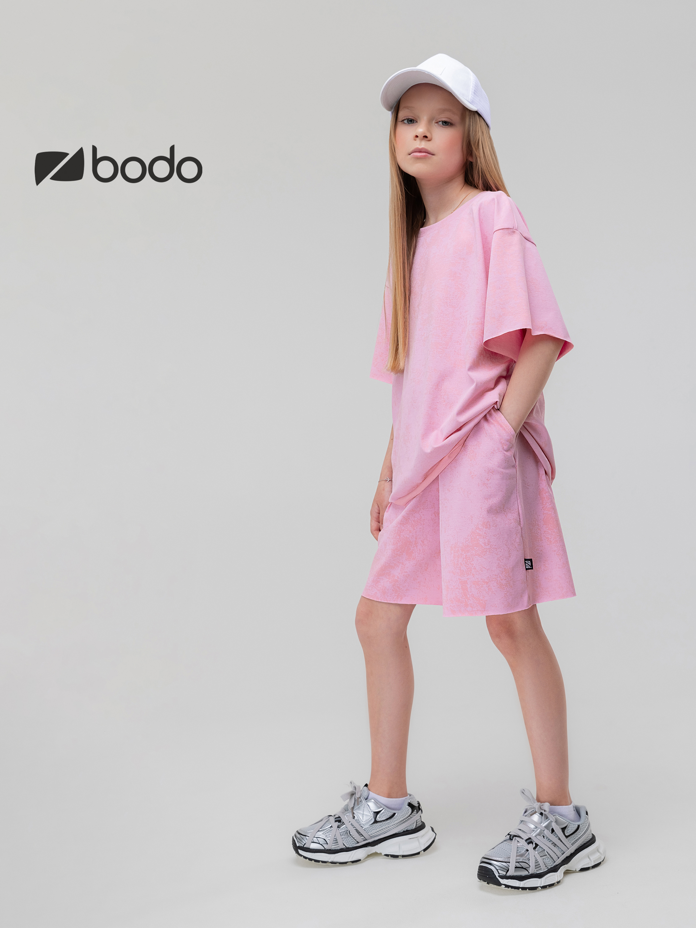 Футболка и шорты Bodo 46-152MU_розовый - фото 3