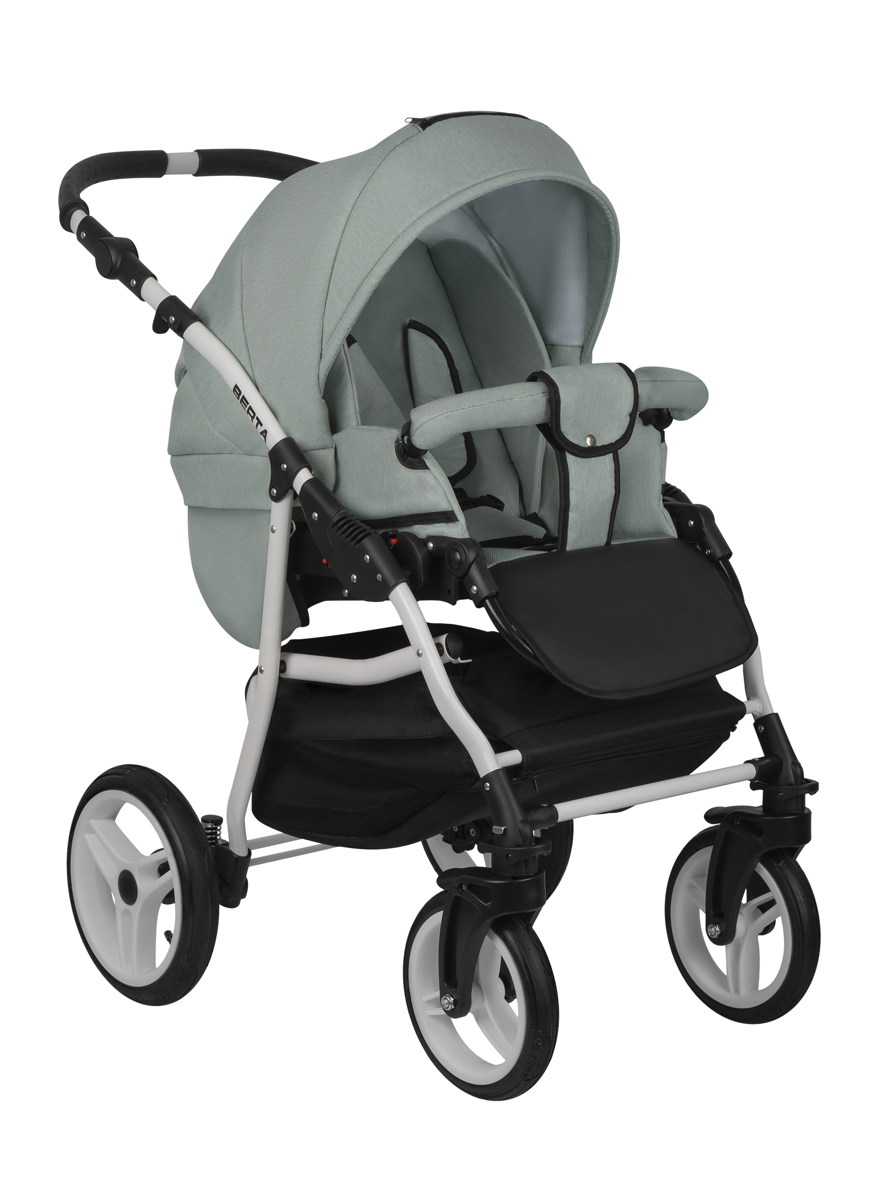 Коляска 3в1 alis Berta 08 светло-зеленый - фото 4