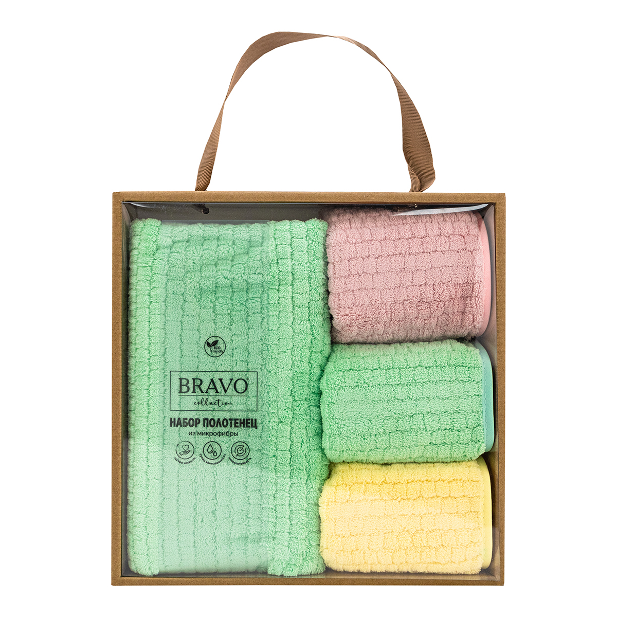 Полотенце BRAVO Гамма 50*80+30*30х3шт 4 шт. - фото 5