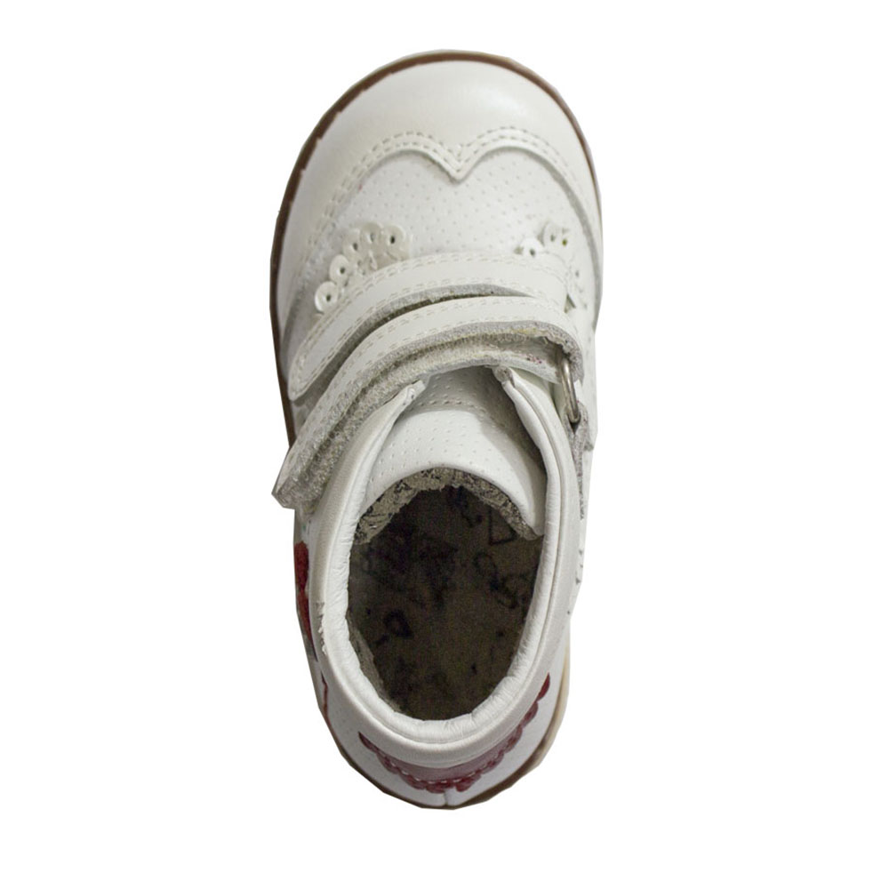 Ботинки Europen 004-32-33-СВ EUROPEN Ботинки для девочки,белый кожа - фото 3