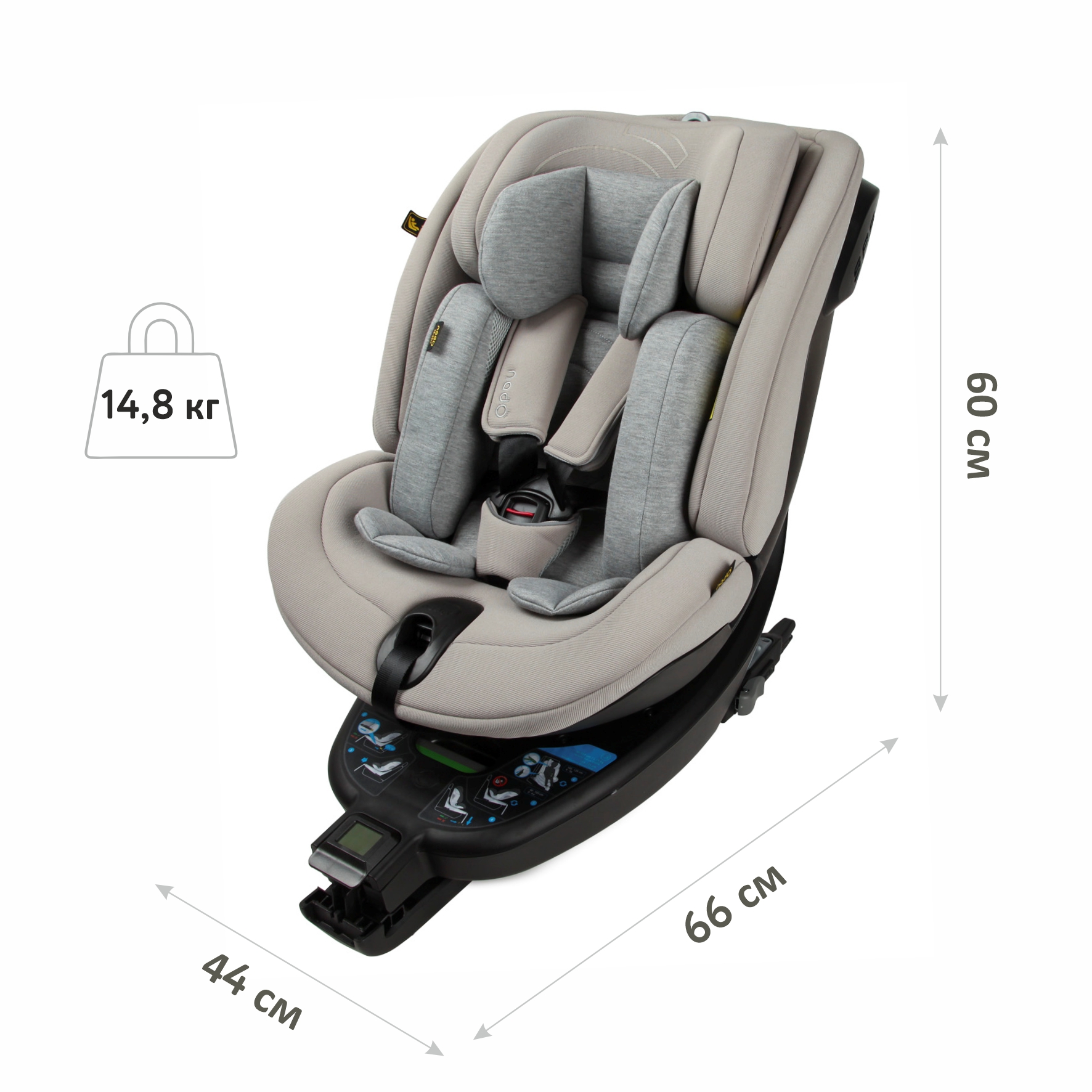 Автокресло nado Plus Litchi Isofix 0+/1/2 (0-25 кг) - фото 9