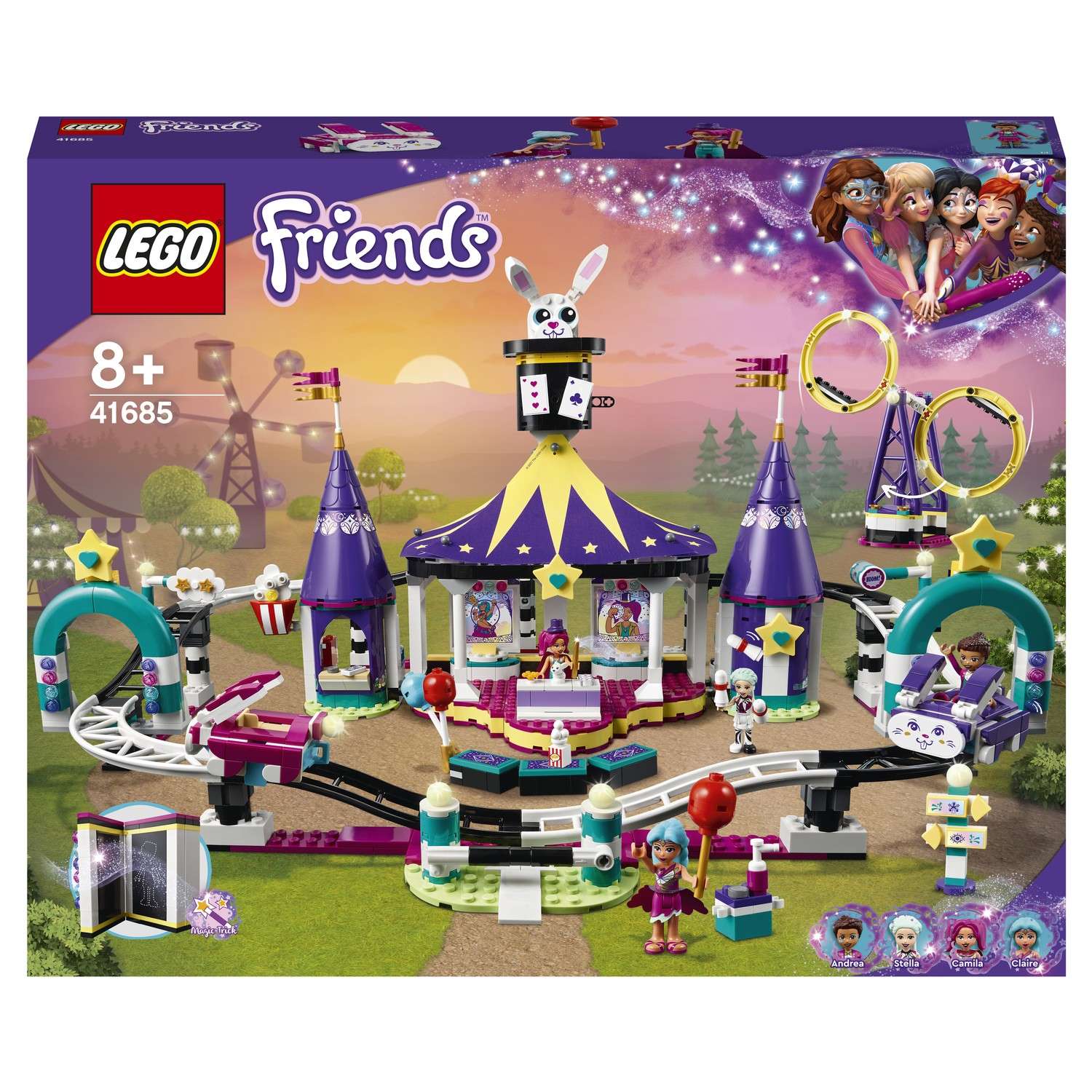 Конструктор LEGO Friends Американские горки блочный - фото 2