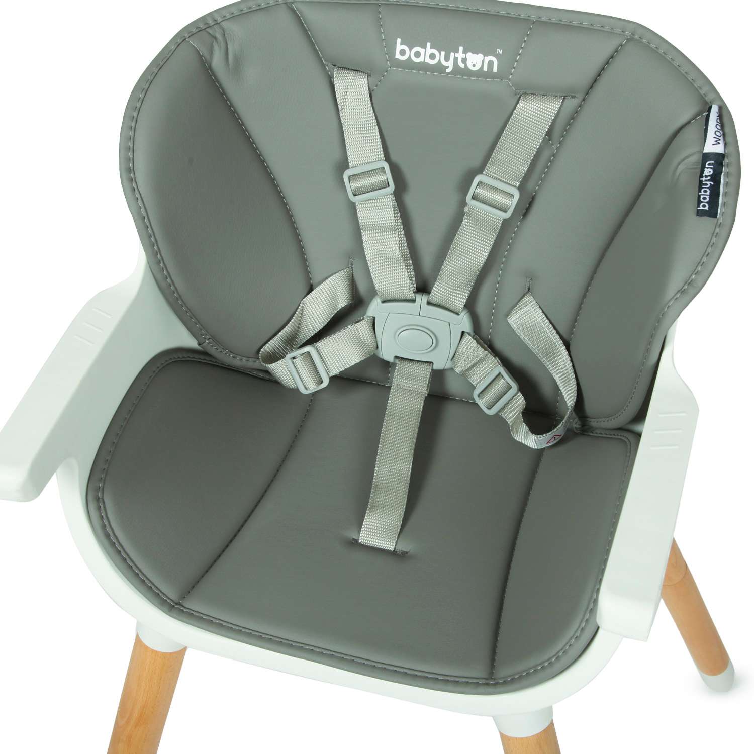 Стульчик для кормления Babyton Woody Grey трансформер - фото 10