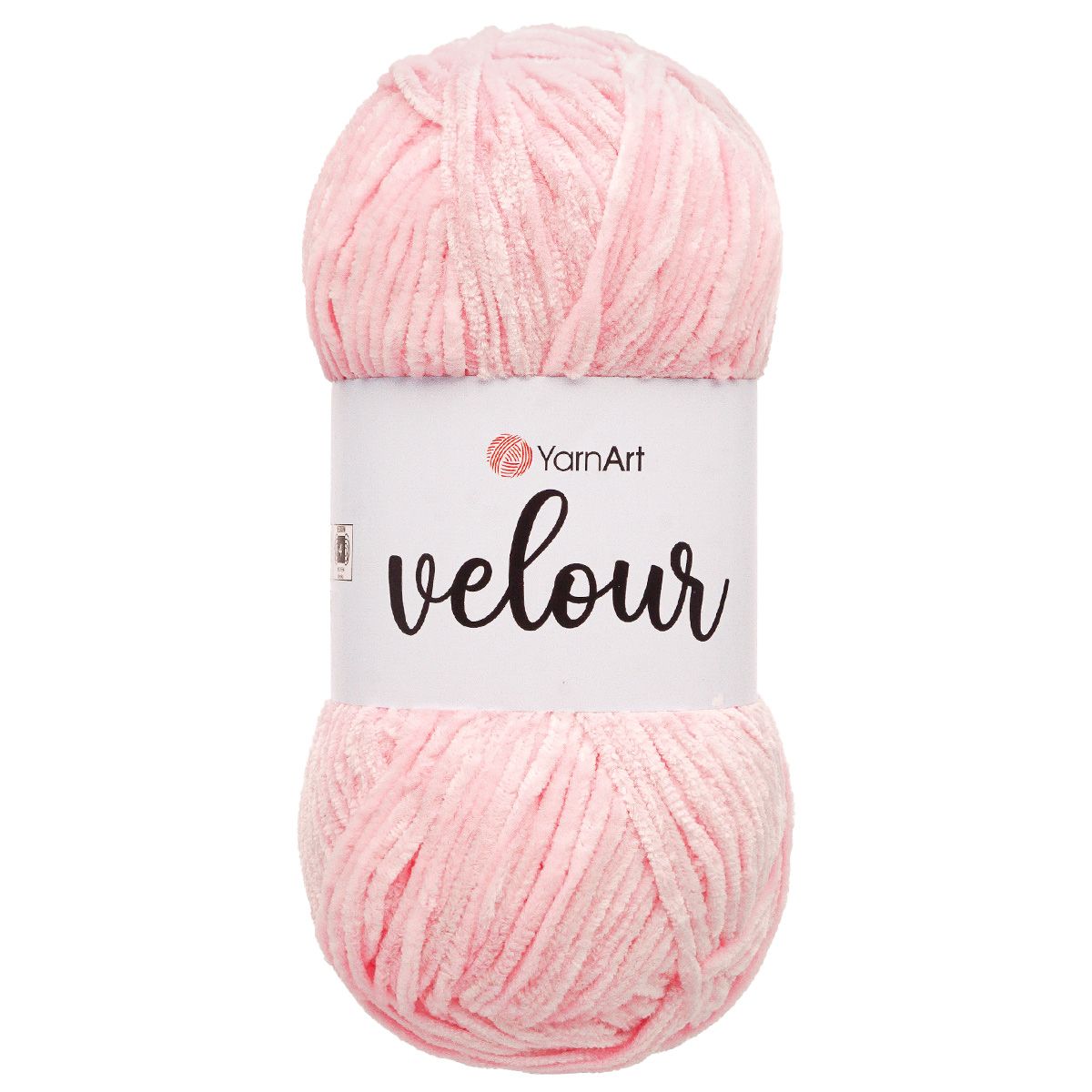 Пряжа для вязания YarnArt Velour 100 г 170 м микрополиэстер мягкая велюровая 5 мотков 854 св-розовый - фото 3