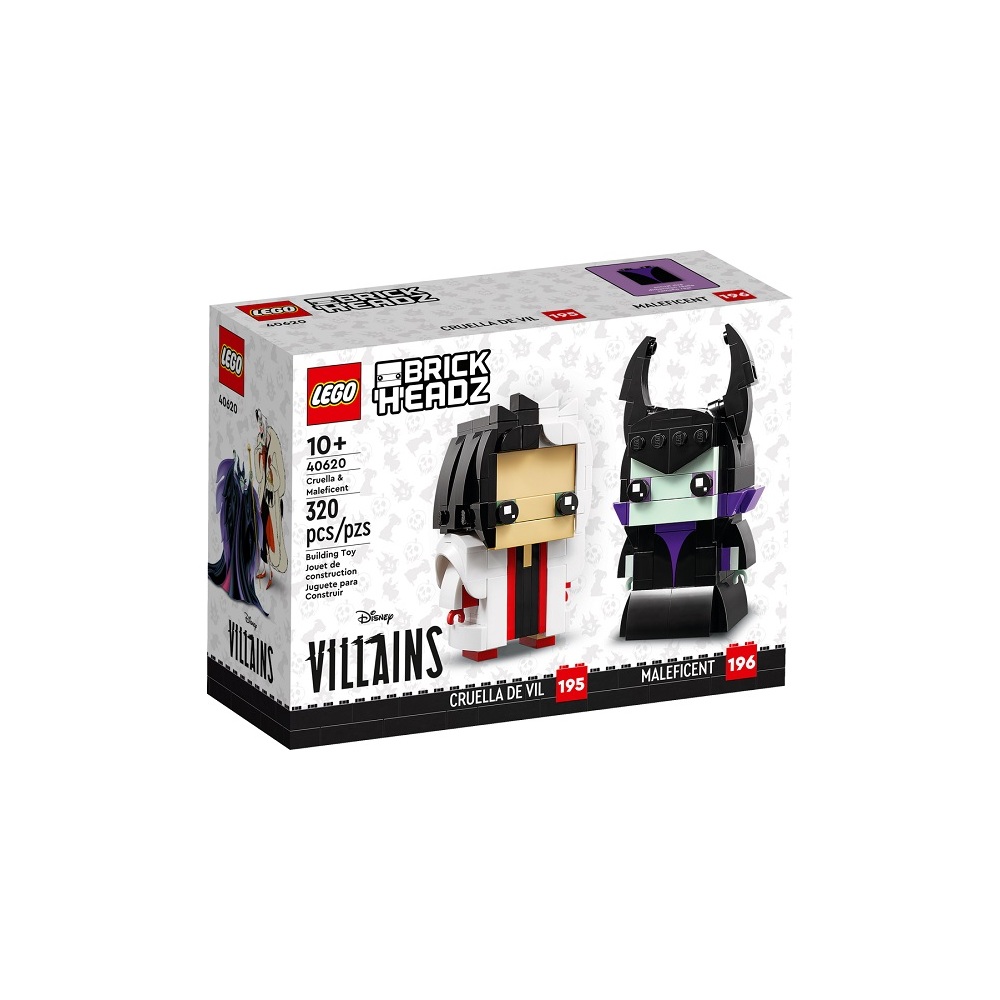 Конструктор LEGO BrickHeadz Круэлла и Малефисента 40620 232 дет. - фото 1