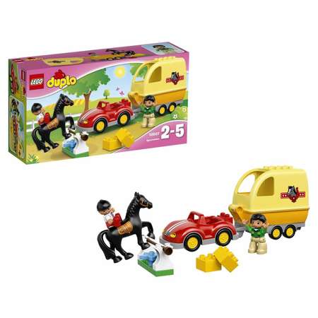 Конструктор LEGO DUPLO Трейлер для лошадок блочный