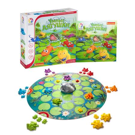 Настольная игра Bondibon логическая УМНЫЕ ЛЯГУШКИ
