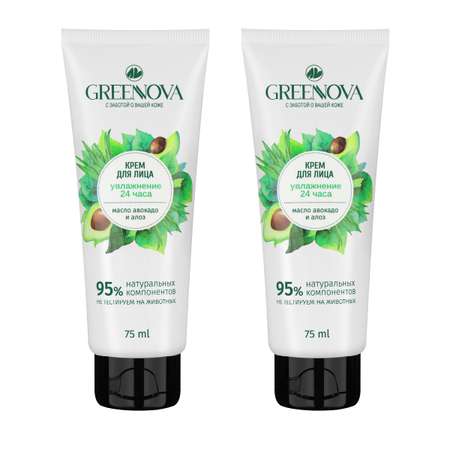 Крем GREENNOVA Увлажнение 150 мл 2 шт.