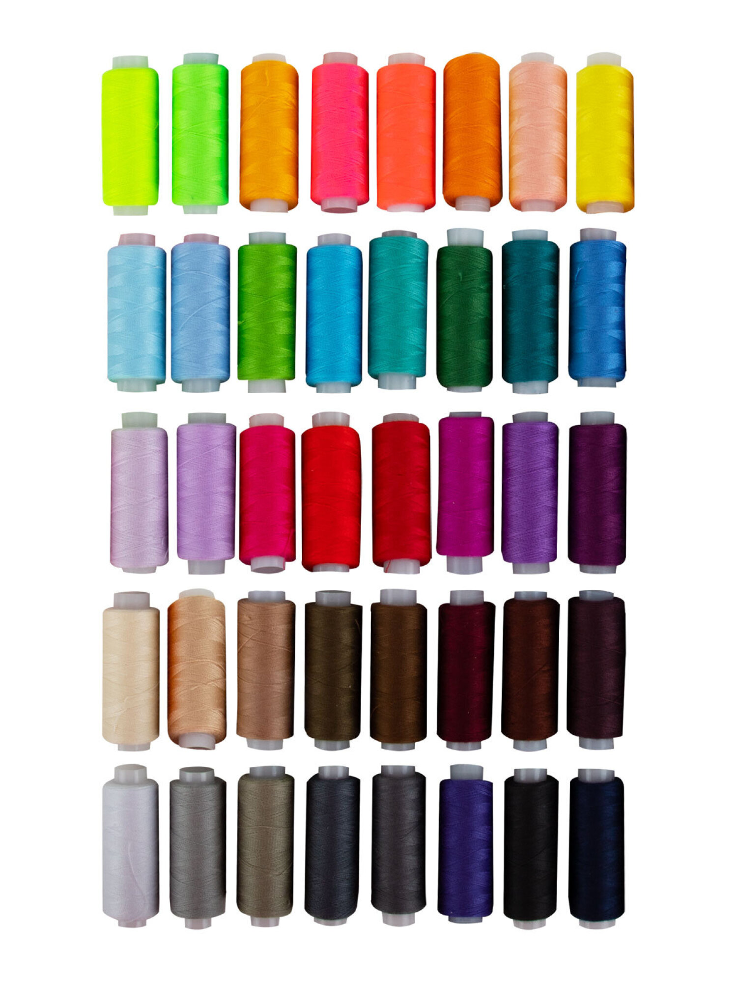 Нитки для шитья Develia армированные 40/2 200 м швейный набор 40 цветов - фото 4