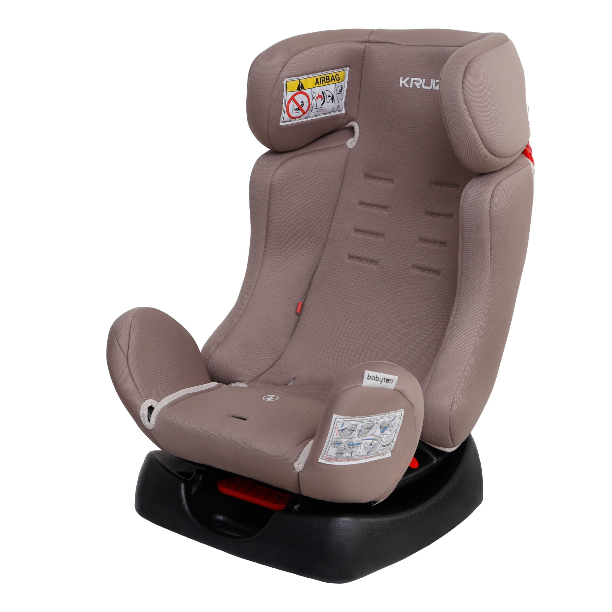 Автокресло Babyton Kruiz Mokko 0+/1/2 (0-25 кг) бежевый - фото 17